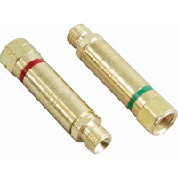 Antiretours pare-flammes - Oxy/gaz combustibles, Ensemble pour oxyg&egrave;ne-gaz combustible, Style pour adapteur de d&eacute;tendeur - Western Enterprises FA-30