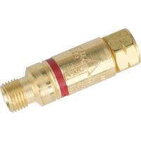 Antiretours pare-flammes - Oxy/gaz combustibles, Gaz combustibles (rouge)/Oxyg&egrave;ne (vert), Style pour chalumeau - Western Enterprises FA-200P