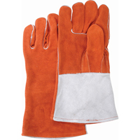 Gants de soudage de premi&egrave;re qualit&eacute; Comfoflex, Cuir de vache refendu, Taille Grand - Weld-Mate 