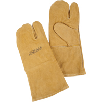 Premium Comfoflex One-Finger Welding Mitt Welding, Split Cowhide, Size Large - Weld-Mate 