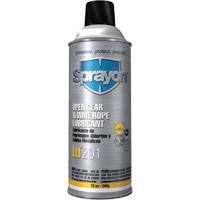 Lubrifiant pour engrenages d&eacute;couverts et c&acirc;bles m&eacute;talliques LU201, Canette a&eacute;rosol - Sprayon SC0201000