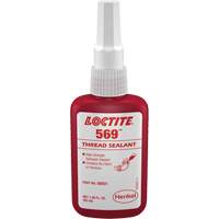 569 Hydraulic Thread Sealant, Bottle, 50 ml, -54° C - 149° C/-65° F - 300° F - Loctite 135492