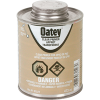 Appr&ecirc;t transparent, 473 ml, Canette &agrave; dessus brosse - Oatey 31527