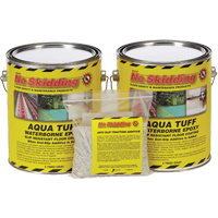 Rev&ecirc;tement de plancher antid&eacute;rapant No Skidding Aqua Tuff 2, 1 gal., &agrave; l'eau, Gris -  