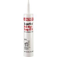 Scellant adh&eacute;sif haute temp&eacute;rature &agrave; base de silicone Superflex RTV, Cartouche, Rouge - Loctite 198817