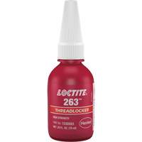 Compos&eacute; de blocage 263 s&eacute;chage rapide, Rouge, &eacute;lev&eacute;, 10 ml, Bouteille - Loctite 1330583