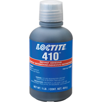 Adh&eacute;sif instantan&eacute; 410, Noir, Bouteille, 454 g - Loctite 135445