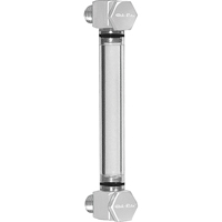 Round Nylon Liquid Level Gauge, Threaded, 12" L, 205°F (96.11° C) - Oil-Rite Corp B3642-11200BB1W