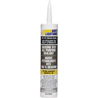 Scellant de silicone RTV &agrave; 100% de qualit&eacute; sup&eacute;rieure, Tube, Aluminium - White Lightning WL09310CN