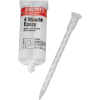 Adh&eacute;sif 4 minutes Fixmaster, 50 ml, Cartouche double, Deux composants, Ambr&eacute;e - Loctite 235612