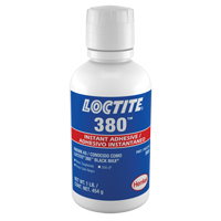 Adh&eacute;sif instantan&eacute; durci 380, Noir, Bouteille, 453 g - Loctite 135424