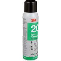 Adh&eacute;sif en a&eacute;rosol r&eacute;sistant 20, Transparent, Canette a&eacute;rosol - 3M 20-20OZ-IND