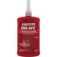 Letter Grade AVV Threadlocker, Red, High, 250 ml, Bottle - Loctite 214166