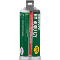Adh&eacute;sif hybride pour r&eacute;parations structurales HY 4080 GY, Deux composants, Cartouche double, 50 g, Gris - Loctite 2217129