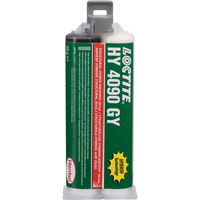 Adh&eacute;sif hybride pour r&eacute;parations structurales HY 4090 GY, Deux composants, Cartouche double, 50 g, Gris - Loctite 2205827