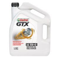 Huile &agrave; moteur 10W40 GTX, 5 L, Cruche - Castrol 000123A
