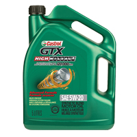 Huile &agrave; moteur 5W20 HIGH MILEAGE GTX, 5 L, Cruche - Castrol 000183A