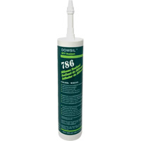 Dowsil 786 Silicone Sealant, 300 ml, Cartridge, White - Dow Corning RTV-786-WH-CART