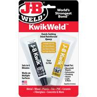 Colle &eacute;poxyde KwikWeld, Deux composants, Tube, 2 oz, Gris - J-B Weld 8276CAN