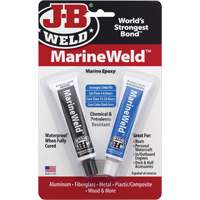 Colle &eacute;poxyde de qualit&eacute; marine, Deux composants, Tube, 3 oz., Gris - J-B Weld 8272CAN