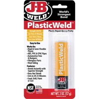 Colle &eacute;poxyde PlasticWeld, 2 oz, B&acirc;ton, Blanc cass&eacute; - J-B Weld 8237CAN