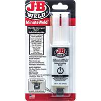 Adh&eacute;sif MinuteWeld, 25 ml, Seringue, Deux composants, Transparent - J-B Weld 50101CAN