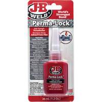 Compos&eacute; de blocage Perma-Lock, Rouge, &eacute;lev&eacute;, 36 ml, Bouteille - J-B Weld 27136CAN