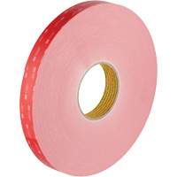 VHB Tape, 32.9 m (108') L x 12.7 mm (1/2") W, 45 mils, Acrylic - 3M LSE110WF-1/2X36