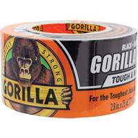 Tough & Wide Duct Tape, 17 mils, Black, 73 mm (3") x 22.86 m (75') - Gorilla 106425