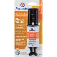 Plastic Welder Epoxy, 25 ml, Syringe, Two-Part, Off-White - Permatex 84125