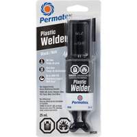 Colle &eacute;poxyde Plastic Welder, 25 ml, Seringue, Deux composants, Noir - Permatex 84126