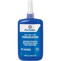 Adh&eacute;sif frein-filet, Bleu, Moyen, 250 ml, Bouteille - Permatex 24225