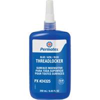 Adh&eacute;sif frein-filet pour toute surface, Bleu, &eacute;lev&eacute;, 250 ml, Bouteille - Permatex 24325