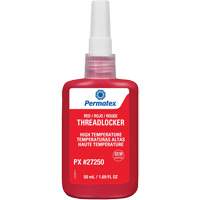 Adh&eacute;sif frein-filet pour temp&eacute;ratures &eacute;lev&eacute;es, Rouge, &eacute;lev&eacute;, 50 ml, Bouteille - Permatex 27250