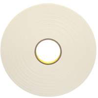 Ruban double face en mousse, 66 m (216') lo x 18 mm (3/4") la, 31 mils, Poly&eacute;thyl&egrave;ne - 3M 4462W-3/4X72