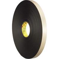Ruban double face en mousse, 66 m (216') lo x 18 mm (3/4") la, 31 mils, Poly&eacute;thyl&egrave;ne - 3M 4492B-3/4X72