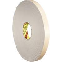 Ruban double face en mousse, 66 m (216') lo x 25,4 mm (1") la, 31 mils, Poly&eacute;thyl&egrave;ne - 3M 4492W-1X72