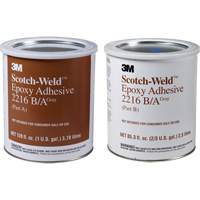 Adh&eacute;sif Scotch-Weld, 1 gal., Seau, Deux composants, Gris - 3M 2216-1GAL-KIT-GRY