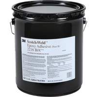 Adh&eacute;sif Scotch-Weld, 5 gal., Seau, Deux composants, Gris - 3M 2216-B-5GAL-GRY