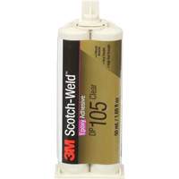 Adh&eacute;sif Scotch-Weld, 1,7 liq. oz., Cartouche, Deux composants, Translucide - 3M DP105-CL 48.5ML