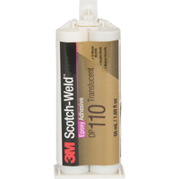 Adh&eacute;sif Scotch-Weld, 1,64 liq. oz., Cartouche double, Deux composants, Transparent - 3M DP110-1.64OZ-CLR