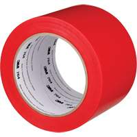 Ruban en vinyle pour travaux g&eacute;n&eacute;raux 764, 76 mm (3") la x 32,9 m (108') lo, 5 mils, Rouge - 3M 764-3X36-RED