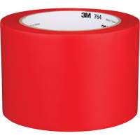 Ruban en vinyle pour travaux g&eacute;n&eacute;raux 764, 76 mm (3") la x 32,9 m (108') lo, 5 mils, Rouge - 3M 764-3X36-RED