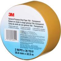 Ruban en vinyle pour travaux g&eacute;n&eacute;raux 764, 50,8 mm (2") la x 32,9 m (108') lo, 5 mils, Transparent - 3M 764-2X36-CLR