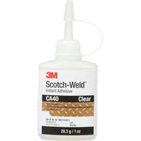 Instant Adhesive, 1 oz., Bottle, Yellow - 3M CA40-1OZ