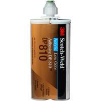 Adh&eacute;sif acrylique &agrave; faible odeur Scotch-Weld, Deux composants, Cartouche, 400 ml, Blanc cass&eacute; - 3M DP810-400ML