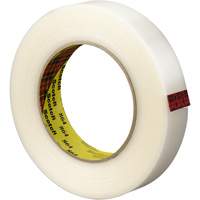 Scotch&reg; Reinforced Strapping Tape, 5.6 mils Thick, 12 mm (1/2") x 330 m (1082') - 3M 864-12X330-CLR