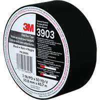 3903 Vinyl Duct Tape, 48 mm (2") W x 45 m (148') L, 6.5 mils, Black - 3M 3903-2X50-BLK