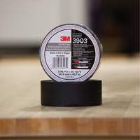 3903 Vinyl Duct Tape, 48 mm (2") W x 45 m (148') L, 6.5 mils, Black - 3M 3903-2X50-BLK