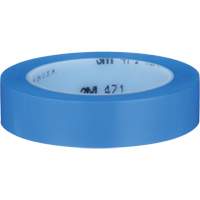 471 Vinyl Tape, 25.4 mm (1") W x 32.9 m (108') L, 5.3 mils, Blue - 3M 471-1X36-BLU-IW